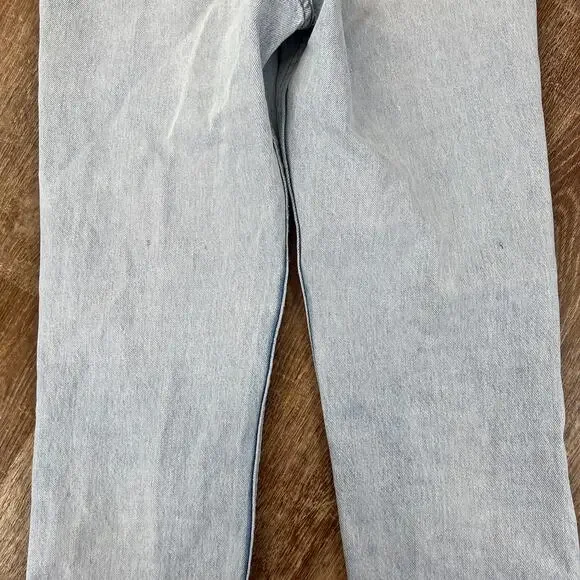 Vintage Levi's 701 High Waisted Light Wash Straight Jeans Button Fly - Picture 10 of 10